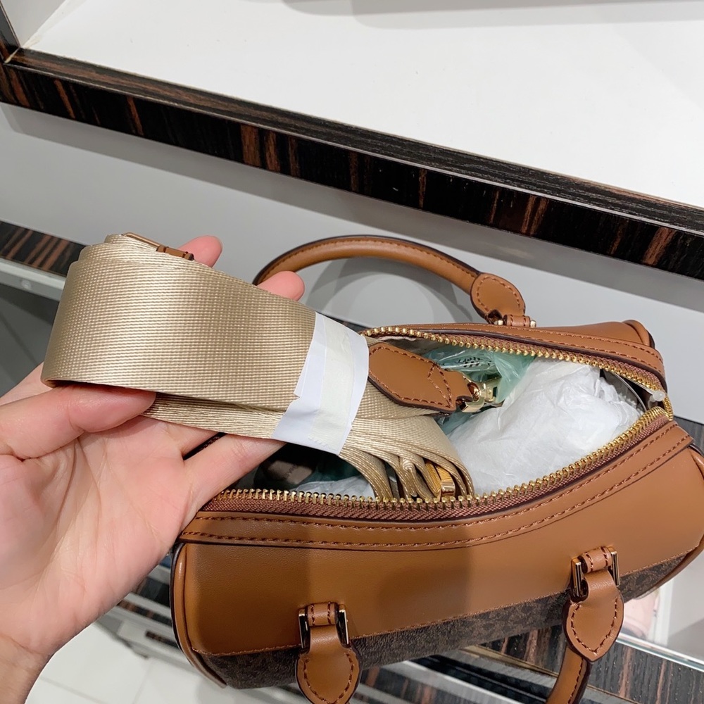 Michael Kors Signature Travel XS Duffle Crossbody - Picture 7 of 9